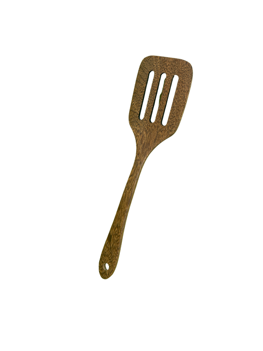Wooden Slotted Spatula - 30cm